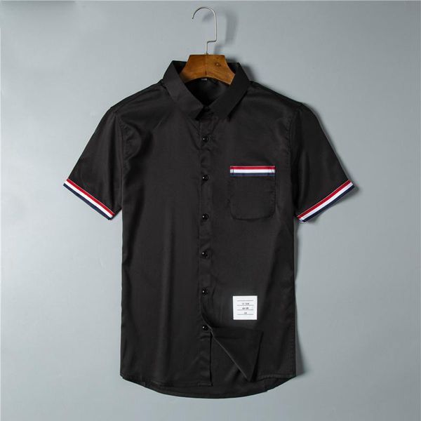 men's casual shirts 2021 brand men short sleeve cardigan plus size vintage clothes homme luxury korean white fashion high quality, White;black
men's casual shirts 2021 brand men short sleeve cardigan plus size vintage clothes homme luxury korean white fashion high quality, White;black