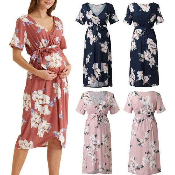 maternity dresses fashionable sassy floral print short-sleeve dress v-neck feeding convenient women's clothing pregnant women 2021, White
maternity dresses fashionable sassy floral print short-sleeve dress v-neck feeding convenient women's clothing pregnant women 2021, White