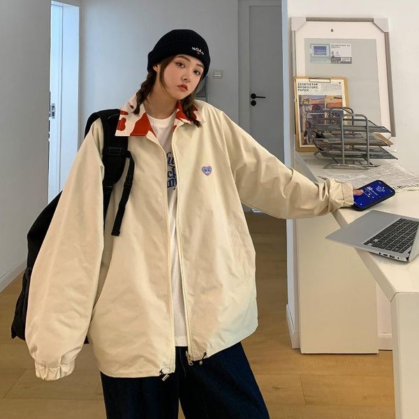 women's jackets ladies autumn wear double-sided cow jacket coat loose couple top, Black;brown
women's jackets ladies autumn wear double-sided cow jacket coat loose couple top, Black;brown