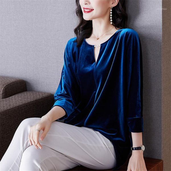 women's blouses & shirts women velvet shirt ladies casual loose vintage blouse fashion elegant blusa feminina, White
women's blouses & shirts women velvet shirt ladies casual loose vintage blouse fashion elegant blusa feminina, White