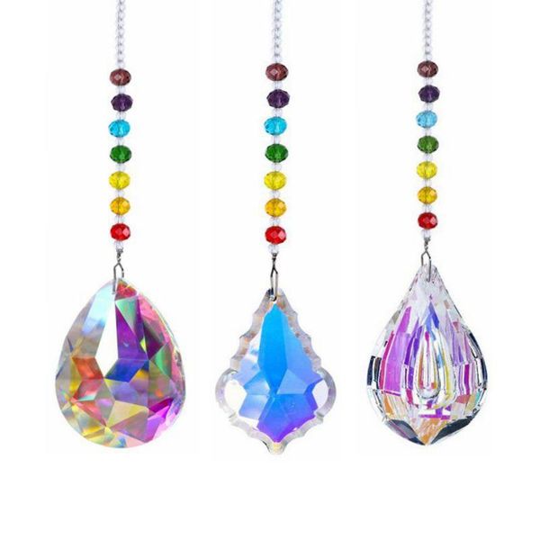 50mm 76mm crystal prism ball hanging chain colorful beads strand design rainbow window ornament home garden decoration decorations
50mm 76mm crystal prism ball hanging chain colorful beads strand design rainbow window ornament home garden decoration decorations