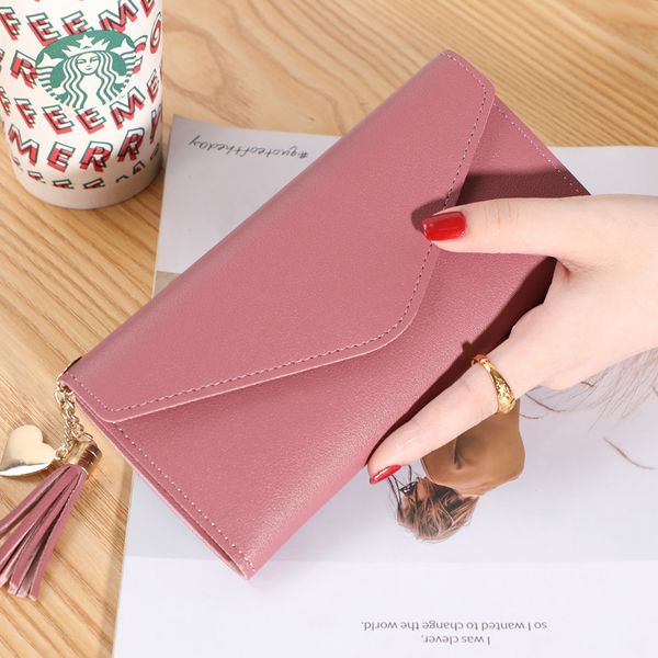 long women's wallet heart-shaped pendant simple fashion handbag multifunctional lychee pattern leather coin purse 104#c, Red;black
long women's wallet heart-shaped pendant simple fashion handbag multifunctional lychee pattern leather coin purse 104#c, Red;black