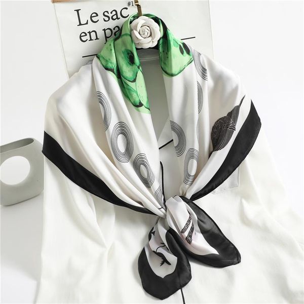 scarves 2021 silk scarf women bandana foulard hijab shawl wrap office lady neck spring headband neckerchief birds stoles, Blue;gray
scarves 2021 silk scarf women bandana foulard hijab shawl wrap office lady neck spring headband neckerchief birds stoles, Blue;gray