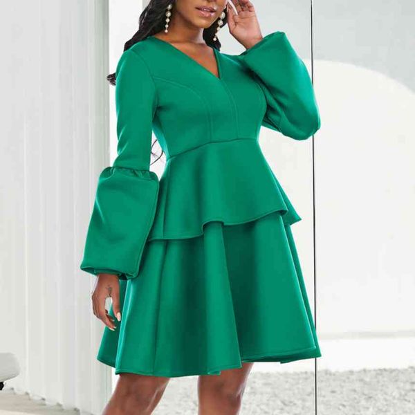 party green long sleeve dress women high waist a line pleated female christmas spring fashion african femme plus size 210416, Black;gray
party green long sleeve dress women high waist a line pleated female christmas spring fashion african femme plus size 210416, Black;gray