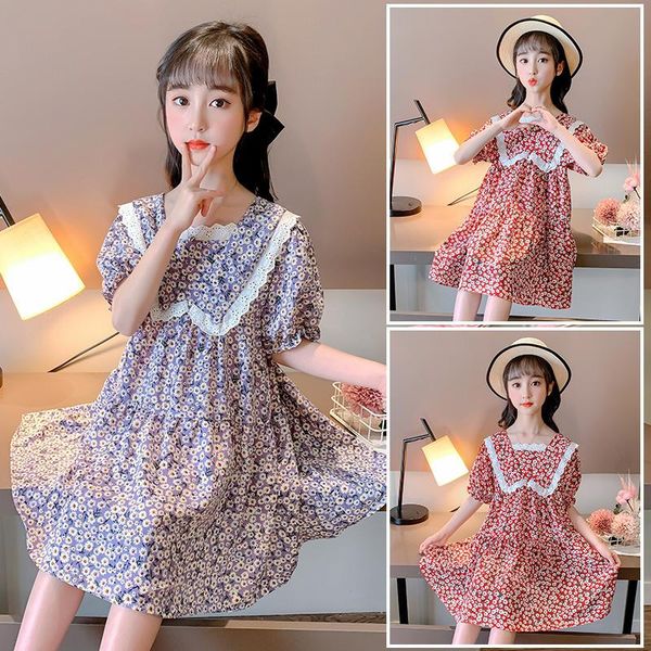 girl's dresses girl dress kids baby clothes 2021 lace spring summer short sleeve princess casual long style school uniform dresses chil, Red;yellow
girl's dresses girl dress kids baby clothes 2021 lace spring summer short sleeve princess casual long style school uniform dresses chil, Red;yellow