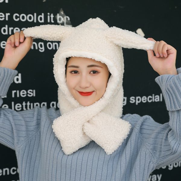 warm hat with cashmere in winter, lamb hair ear protection, cute and fashionable pullover ears lei feng, Blue;gray
warm hat with cashmere in winter, lamb hair ear protection, cute and fashionable pullover ears lei feng, Blue;gray