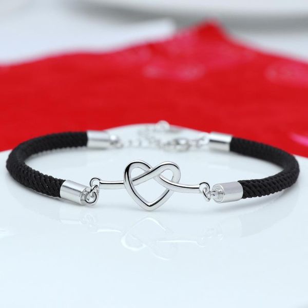 charm bracelets silver men and women heart shaped bracelet thin red rope thread string for couples, Golden;silver
charm bracelets silver men and women heart shaped bracelet thin red rope thread string for couples, Golden;silver