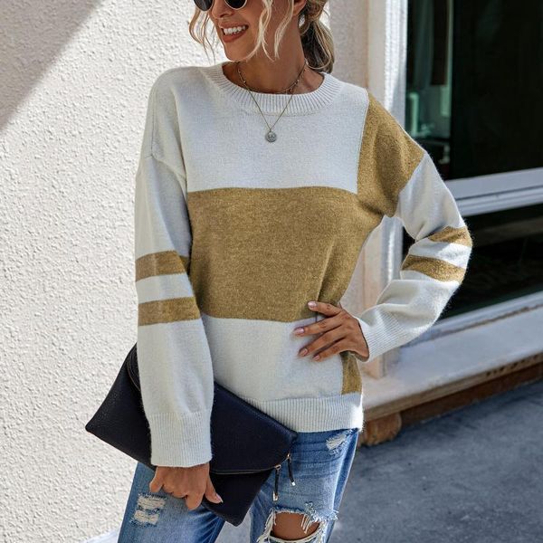 sweaters women printing patchwork pullover long sleeves loose casual oversized knitted sweater femme women's, White;black
sweaters women printing patchwork pullover long sleeves loose casual oversized knitted sweater femme women's, White;black