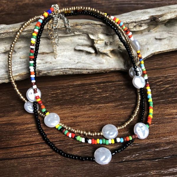 chokers women fashion baroque pearl beaded necklaces simple girls birthday gift summer beach colorful choker, Golden;silver
chokers women fashion baroque pearl beaded necklaces simple girls birthday gift summer beach colorful choker, Golden;silver