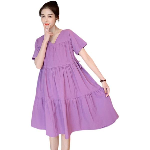 maternity summer dress pure cotton korean version loose plus dize tide mom dresses, White
maternity summer dress pure cotton korean version loose plus dize tide mom dresses, White