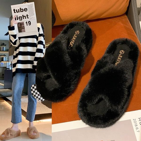 slippers winter woman slipper room shoes fur flip flops slides platform pantofle massage plush flat 2021 pu rubber with basic short, Black
slippers winter woman slipper room shoes fur flip flops slides platform pantofle massage plush flat 2021 pu rubber with basic short, Black