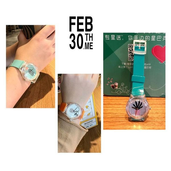 women's transparent watches environmental protection materials can be wholesale and customized student watch wristwatches, Slivery;brown
women's transparent watches environmental protection materials can be wholesale and customized student watch wristwatches, Slivery;brown