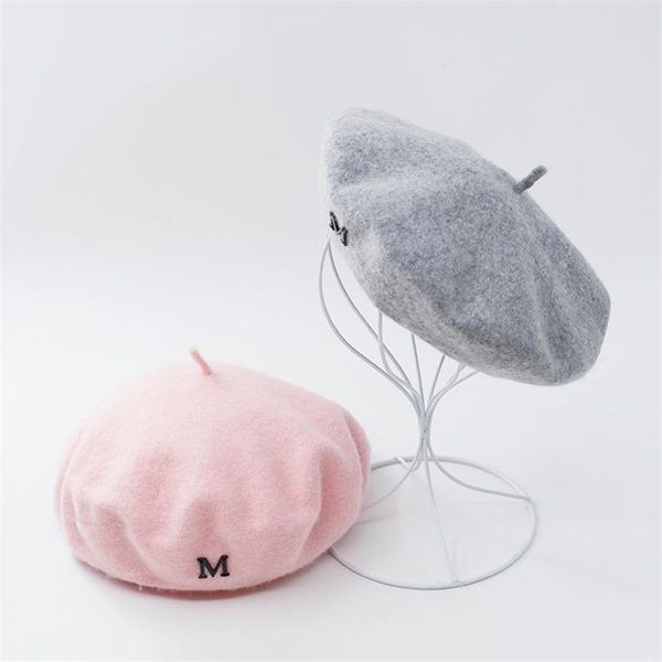 berets korean version of standard wool beret ladies autumn winter casual british style cute solid painter hat couple birthday gift, Blue;gray
berets korean version of standard wool beret ladies autumn winter casual british style cute solid painter hat couple birthday gift, Blue;gray