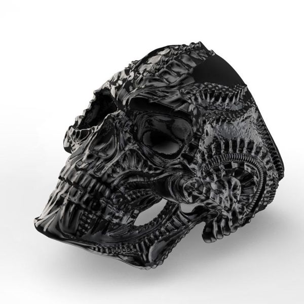 gothic black stainless steel terror alien skull rings for men punk rock jewelry size 7-13 cluster, Golden;silver
gothic black stainless steel terror alien skull rings for men punk rock jewelry size 7-13 cluster, Golden;silver