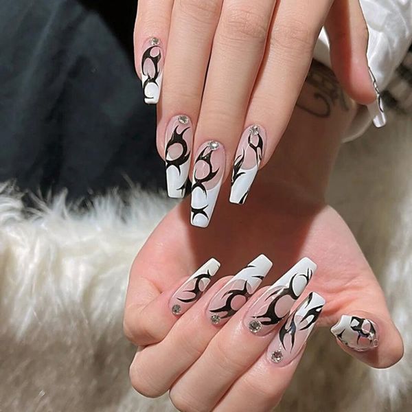 false nails 24pcs long coffin pink blue white v line french bow-knot designs full cover fake with glue diy nail art tools, Red;gold
false nails 24pcs long coffin pink blue white v line french bow-knot designs full cover fake with glue diy nail art tools, Red;gold