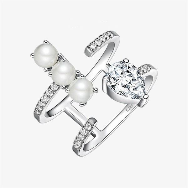 fashion real 925 sterling silver water drop double circles ring with pearl zircon women fine party jewelry cluster rings, Golden;silver
fashion real 925 sterling silver water drop double circles ring with pearl zircon women fine party jewelry cluster rings, Golden;silver