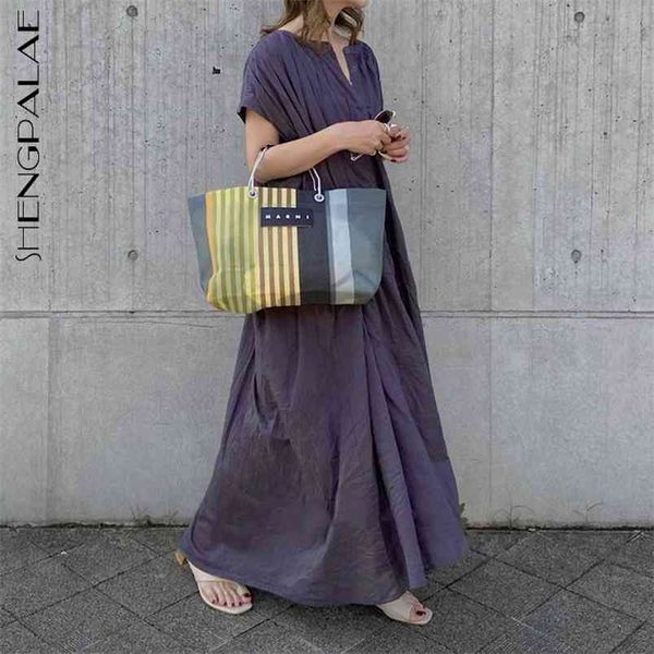 shengpllae minimalist dress women's summer round neck pleated short sleeve single breasted loose maxi dresses 5b286 210427, Black;gray
shengpllae minimalist dress women's summer round neck pleated short sleeve single breasted loose maxi dresses 5b286 210427, Black;gray