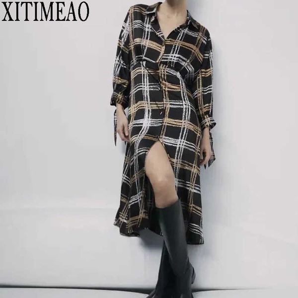 za women dresses autumn winter vintage print casual long sleeve retro lapel leisure vacation skirt xitimeao 210602, Black;gray
za women dresses autumn winter vintage print casual long sleeve retro lapel leisure vacation skirt xitimeao 210602, Black;gray