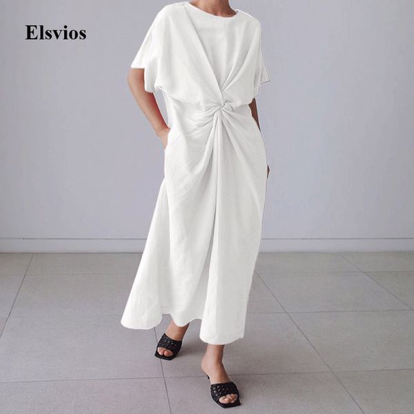 casual women solid cotton linen dress 2021 summer o neck short sleeve loose party dress spring vintage twist pleated long dress, Black;gray
casual women solid cotton linen dress 2021 summer o neck short sleeve loose party dress spring vintage twist pleated long dress, Black;gray