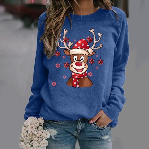 women's hoodies & sweatshirts autumn for women ladies chirstmas print crewneck long-sleeved blouse casual pullover 2021 moletom femini, Black
women's hoodies & sweatshirts autumn for women ladies chirstmas print crewneck long-sleeved blouse casual pullover 2021 moletom femini, Black