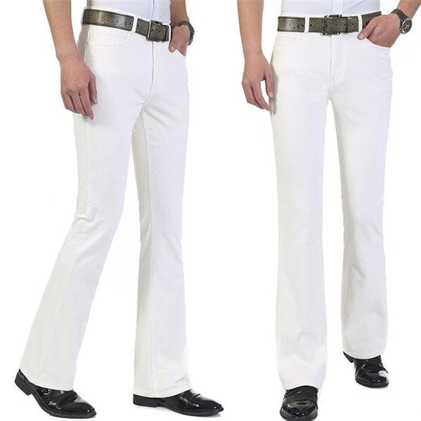 men's business jeans casual mid-waist stretch white flared pants plus size in autumn, spring and summer, Black
men's business jeans casual mid-waist stretch white flared pants plus size in autumn, spring and summer, Black