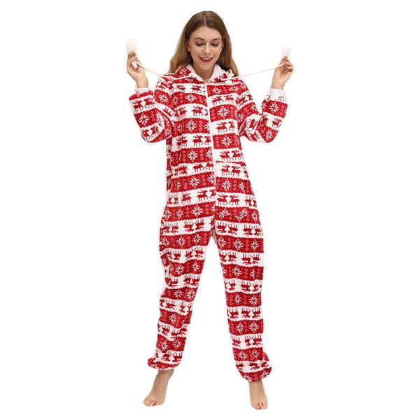 autumn winter european and american flannel christmas reindeer print one-piece home service pyjamas ladies hooded pajamas, Black;red
autumn winter european and american flannel christmas reindeer print one-piece home service pyjamas ladies hooded pajamas, Black;red
