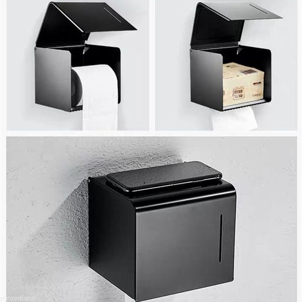toilet paper holders holder matte black aluminum bathroom roll wall mounted mobile phone rack towel tissue box
toilet paper holders holder matte black aluminum bathroom roll wall mounted mobile phone rack towel tissue box