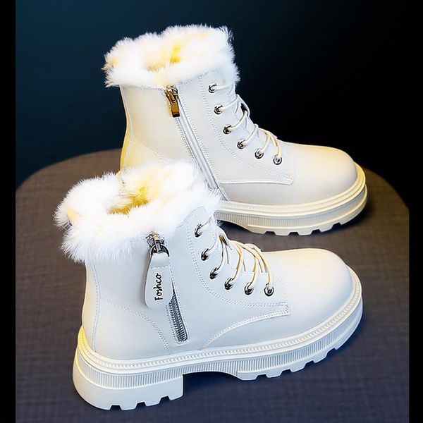 boots winter leather white snow women shoes female thick sole fashion warm plush waterproof booties botines mujer femmes bottes, Black
boots winter leather white snow women shoes female thick sole fashion warm plush waterproof booties botines mujer femmes bottes, Black