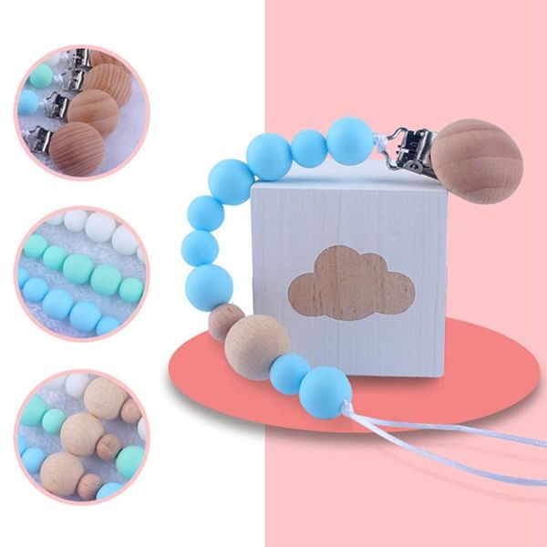 pacifiers# silicone wood chew beads pacifier clips dummy clip holder cute soother chains baby teething toy > 4 months solid
pacifiers# silicone wood chew beads pacifier clips dummy clip holder cute soother chains baby teething toy > 4 months solid