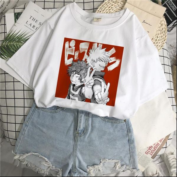 japanese cute fun my women t shirt hero academy printing casual harajuku fashion round neck sleeve summer kawaii womens clo, White
japanese cute fun my women t shirt hero academy printing casual harajuku fashion round neck sleeve summer kawaii womens clo, White