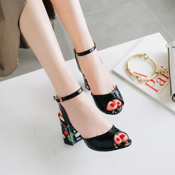 big size high heels sandals women shoes woman summer ladies one-word fishmouth with leaky toes, Black
big size high heels sandals women shoes woman summer ladies one-word fishmouth with leaky toes, Black