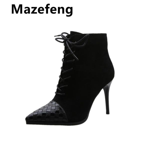 boots mazefeng 2021 winter fashion women beige pointed toe elastic ankle heels shoes autumn female socks, Black
boots mazefeng 2021 winter fashion women beige pointed toe elastic ankle heels shoes autumn female socks, Black