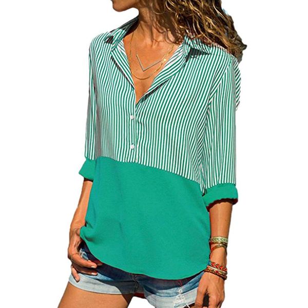 blusa de mujer women 2021 fashion blouses summer stripe long sleeve v neck button loose blouse shirts plus size s-5xl women's &, White
blusa de mujer women 2021 fashion blouses summer stripe long sleeve v neck button loose blouse shirts plus size s-5xl women's &, White