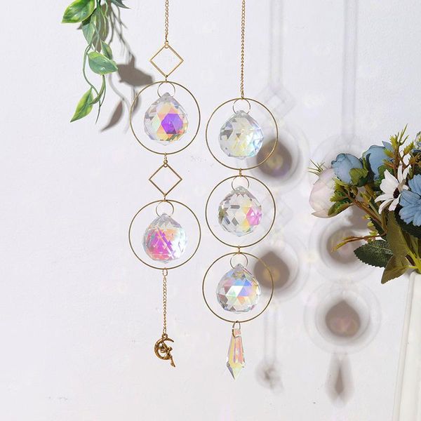 decorative objects & figurines sun light moon rainbow crystal catcher hanging prism ornament pendant for home garden car decor wind chime
decorative objects & figurines sun light moon rainbow crystal catcher hanging prism ornament pendant for home garden car decor wind chime