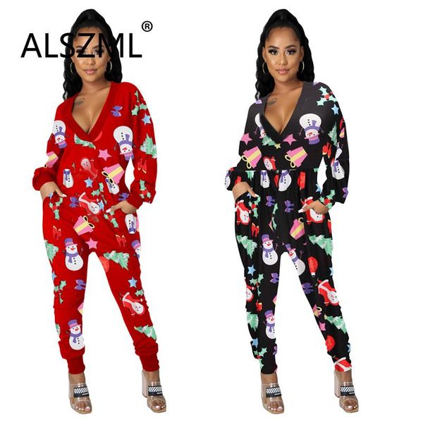 gym clothing christmas print jumpsuit v neck full sleeve rompers woman ladies one piece body mujer, White;black
gym clothing christmas print jumpsuit v neck full sleeve rompers woman ladies one piece body mujer, White;black