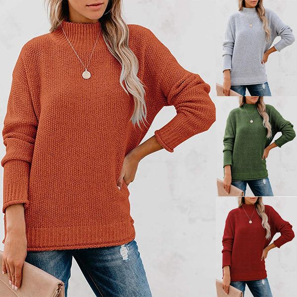 fashion sweater quality special 2021 autumn and winter women's round neck pullover knitted, White;black
fashion sweater quality special 2021 autumn and winter women's round neck pullover knitted, White;black