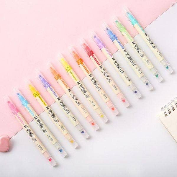 12-color double tip markeerstift water pen maker for children adults 53cc highlighters, Black;red
12-color double tip markeerstift water pen maker for children adults 53cc highlighters, Black;red