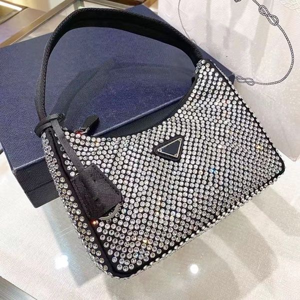 women shoulder handbag fashion totes luxurys designers bags shiny crystal underarm bag parachute fabric elegant casual retro
women shoulder handbag fashion totes luxurys designers bags shiny crystal underarm bag parachute fabric elegant casual retro