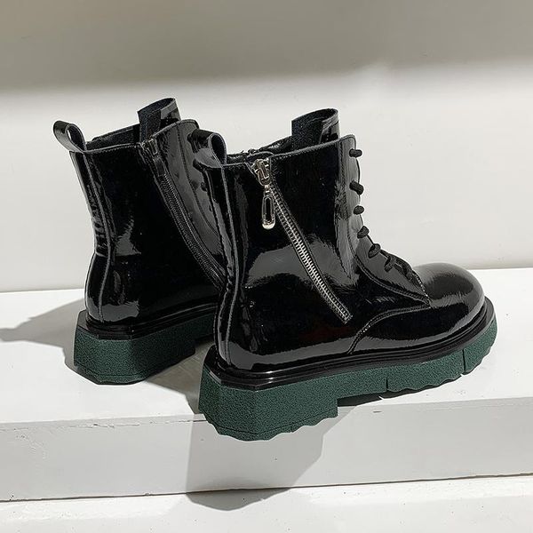 boots fashion autumn and winter shoes woman genuine leather ankle for women chunky heels wedding motorcycle, Black
boots fashion autumn and winter shoes woman genuine leather ankle for women chunky heels wedding motorcycle, Black