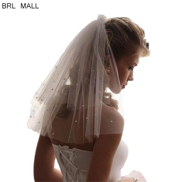 bridal veils princess 2021 pearls tulle wedding veil cut edge white ivory two layers bride accessories short women with comb, Black
bridal veils princess 2021 pearls tulle wedding veil cut edge white ivory two layers bride accessories short women with comb, Black