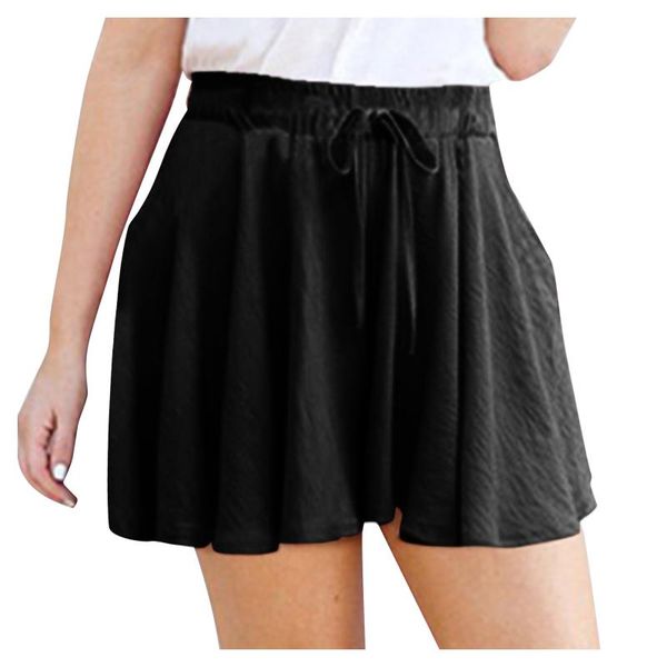 women's shorts summer solid color women casual pleated high waist wide leg elastic plus size all-match loose soft cotton #t1g, White;black
women's shorts summer solid color women casual pleated high waist wide leg elastic plus size all-match loose soft cotton #t1g, White;black