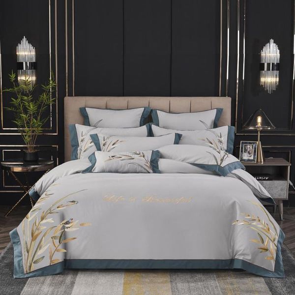 bedding sets 45luxury gray chinese style bamboo bird embroidery 80s egyptian cotton set double duvet cover bed sheet pillowcases
bedding sets 45luxury gray chinese style bamboo bird embroidery 80s egyptian cotton set double duvet cover bed sheet pillowcases