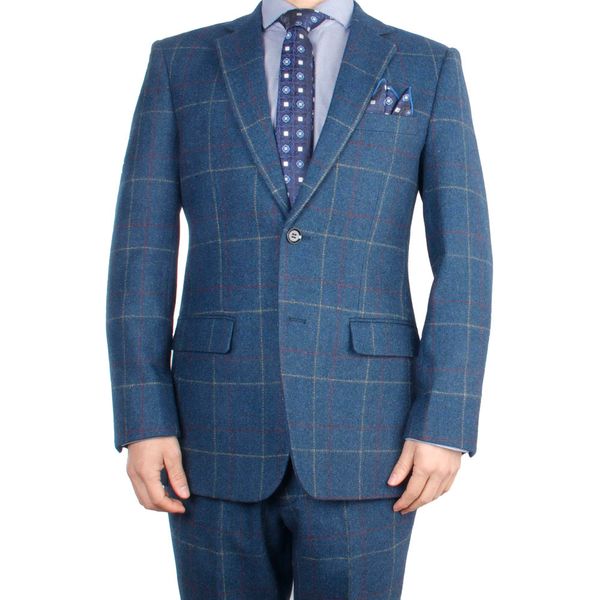 men's suits & blazers mens custom tailored suit blue windowpane warm tweed men vintage gentleman style tailor-made, White;black
men's suits & blazers mens custom tailored suit blue windowpane warm tweed men vintage gentleman style tailor-made, White;black