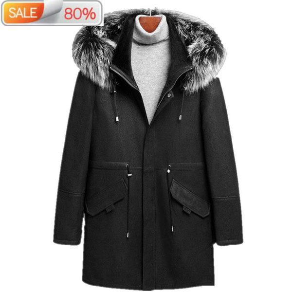 men's leather & faux genuine sheepskin winter jacket men 100%wool liner autumn fur collar long coat lsy0329 nd1129, Black
men's leather & faux genuine sheepskin winter jacket men 100%wool liner autumn fur collar long coat lsy0329 nd1129, Black