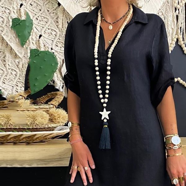 fashion women dresses long blouses plus size solid color cotton linen collar loose shirt dress blusas mujer de moda, Black;gray
fashion women dresses long blouses plus size solid color cotton linen collar loose shirt dress blusas mujer de moda, Black;gray