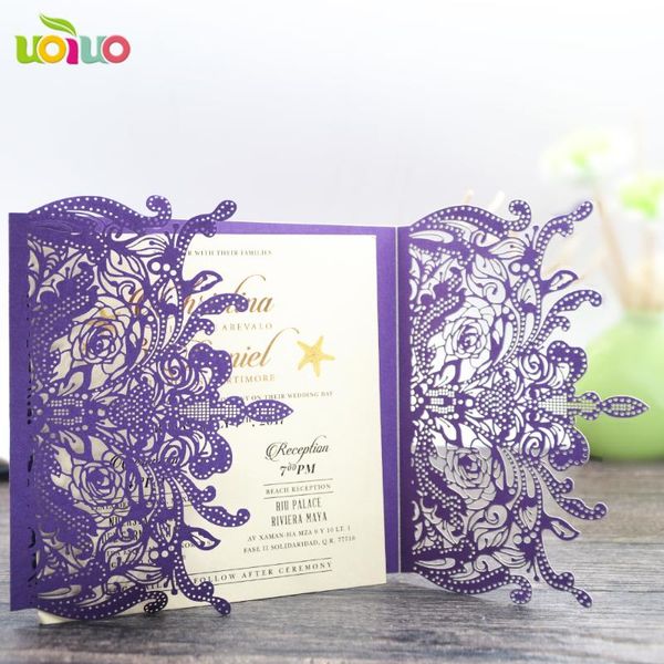 greeting cards 50set inc31 purple hollow laser cut wedding invitation european style with crown
greeting cards 50set inc31 purple hollow laser cut wedding invitation european style with crown