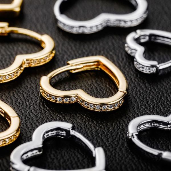 hoop & huggie hip hop rock cz stone paved bling out heart earrings for men women rapper jewelry 12mm 16mm 18mm, Golden;silver 
hoop & huggie hip hop rock cz stone paved bling out heart earrings for men women rapper jewelry 12mm 16mm 18mm, Golden;silver