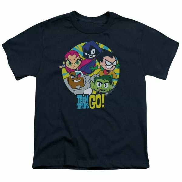 Teen Titans Go! Go Go Group Kids Youth T Shirt Licensed Cartoons Tee Navy, White;black
Teen Titans Go! Go Go Group Kids Youth T Shirt Licensed Cartoons Tee Navy, White;black
