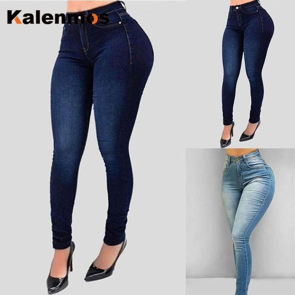 women's jeans women high waist skinny denim kalenmos stretch slim pants calf length casual button office work lady plus size, Blue
women's jeans women high waist skinny denim kalenmos stretch slim pants calf length casual button office work lady plus size, Blue
