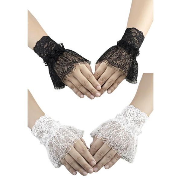 five fingers gloves women elastic pleated horn cuff detachable mesh lace hollow hook false sleeves wrist cuffs sweater decor arm, Blue;gray
five fingers gloves women elastic pleated horn cuff detachable mesh lace hollow hook false sleeves wrist cuffs sweater decor arm, Blue;gray
